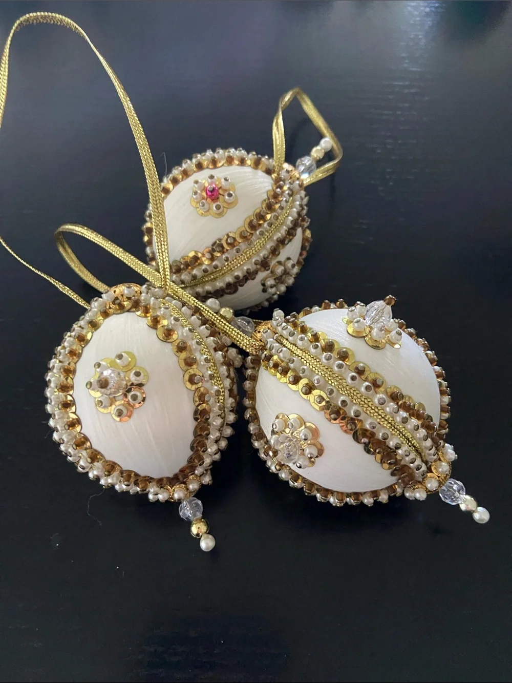 Unique Handmade Christmas Ornaments  Set of 9 xx